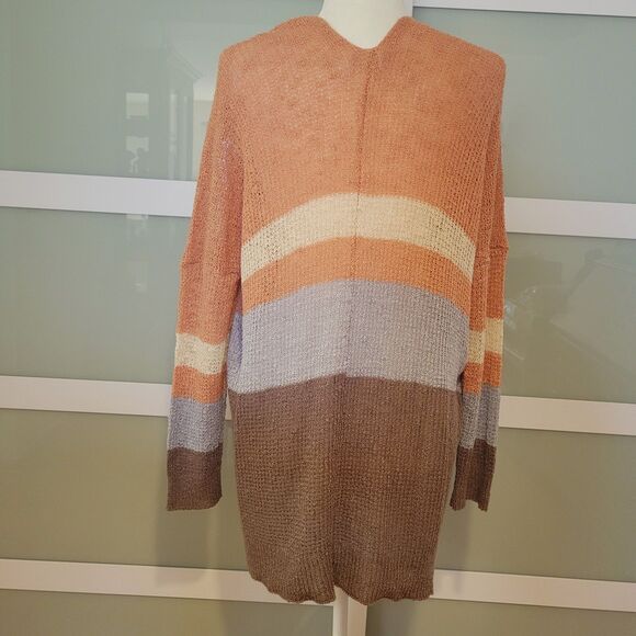 Beceel Cardigan Open Front 4Color Straps With Pockets Women Size S - Picture 3 of 7